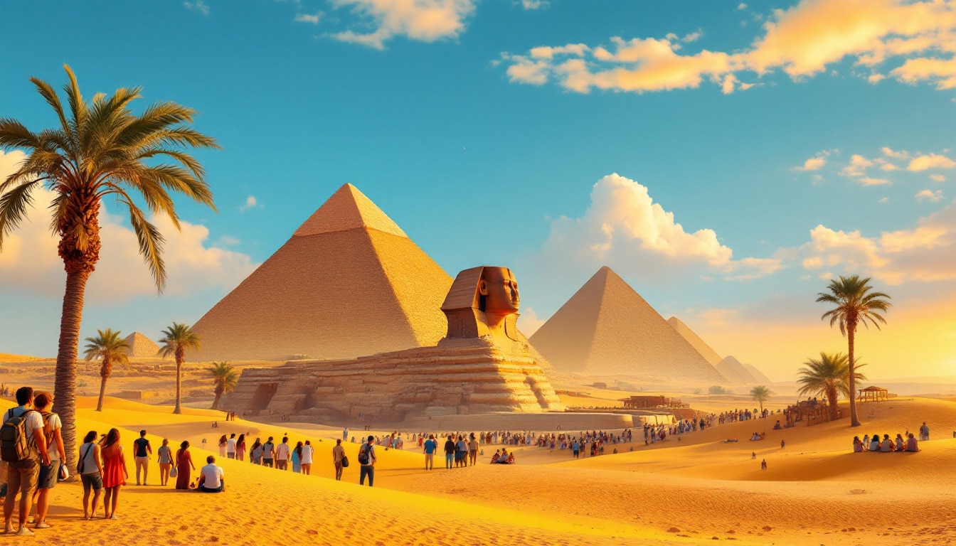 plongez au cœur de l'égypte et explorez ses trésors fascinants en une semaine. des pyramides majestueuses du caire aux oasis paisibles de louxor, vivez une aventure inoubliable entre histoire et culture.