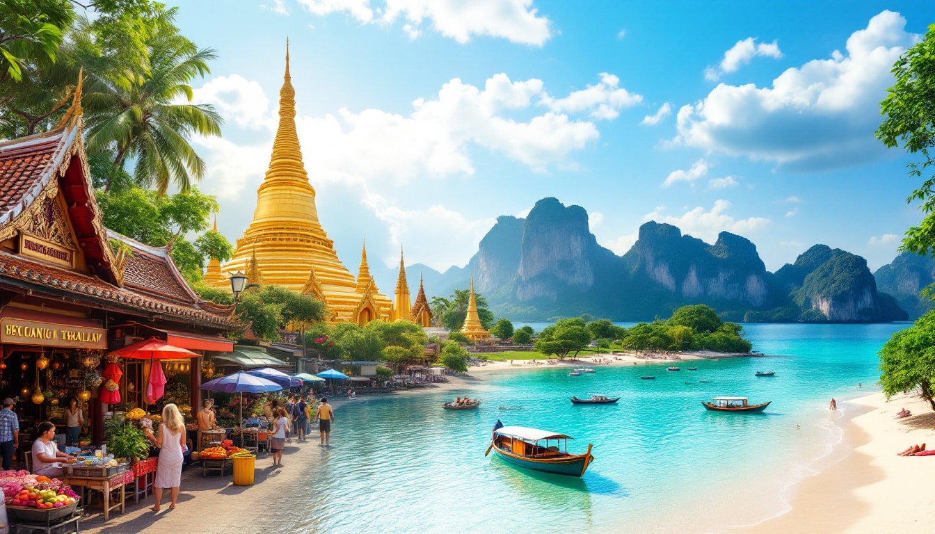 découvrez la thaïlande en 10 jours avec notre itinéraire complet et nos conseils pratiques. explorez les magnifiques plages, les temples fascinants et la culture vibrante de ce pays. préparez votre voyage idéal grâce à nos recommandations sur les lieux incontournables et les astuces pour un séjour réussi.