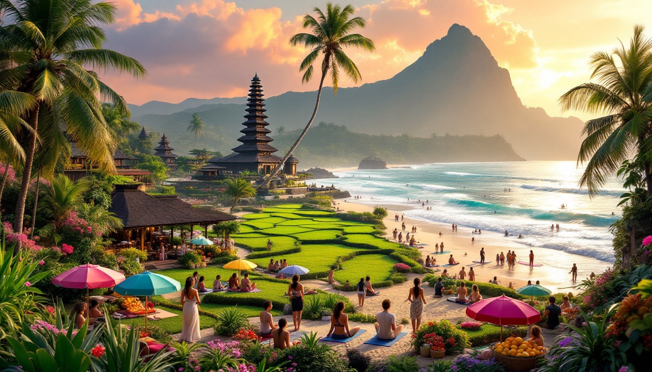 découvrez notre guide complet pour visiter bali en 2025 ! profitez d'un séjour inoubliable de deux semaines avec des conseils pratiques sur les meilleures attractions, les activités incontournables, les hébergements et les spécialités culinaires locales. préparez-vous à explorer les paysages paradisiaques et la culture riche de cette île enchanteresse.